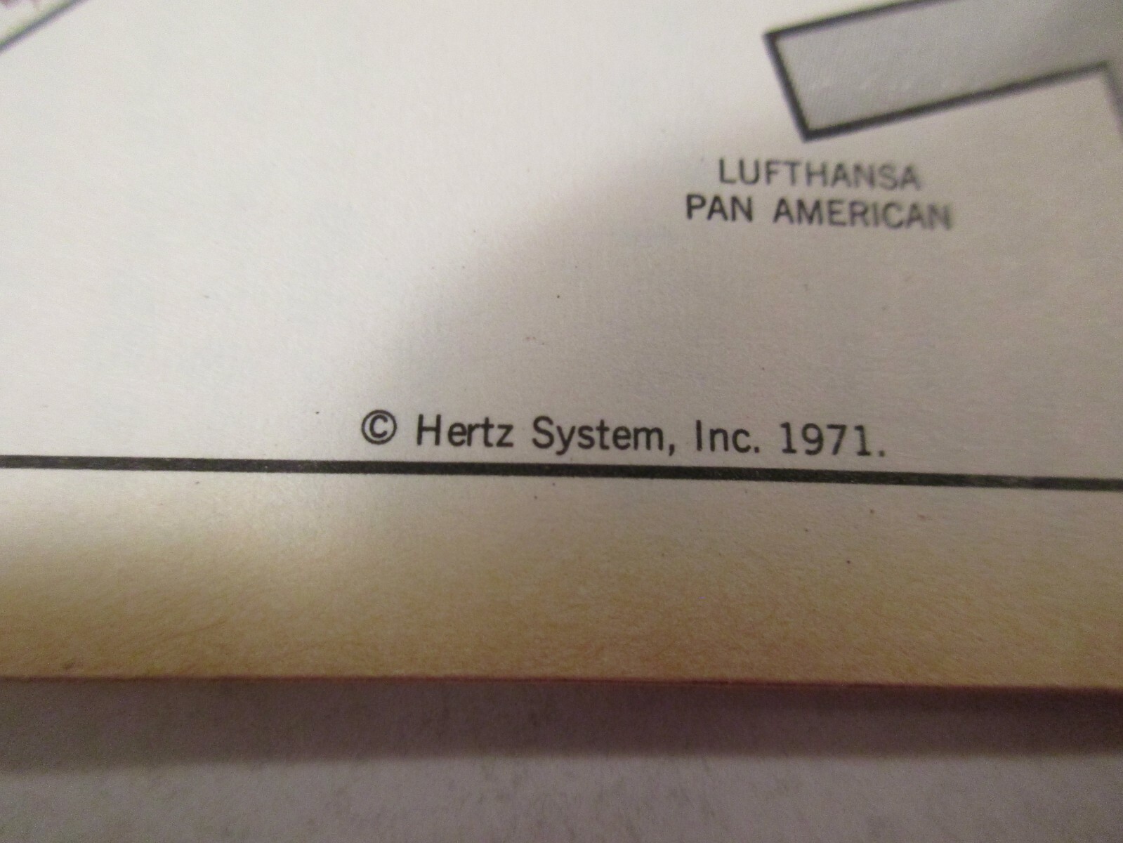 Vintage 1971 HERTZ Philadelphia Pennsylvania City Street Travel Road