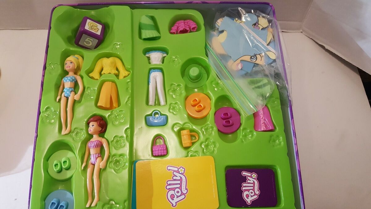 Polly Pocket - 2004 Fashion Beach Game, Brand New -Opened Box