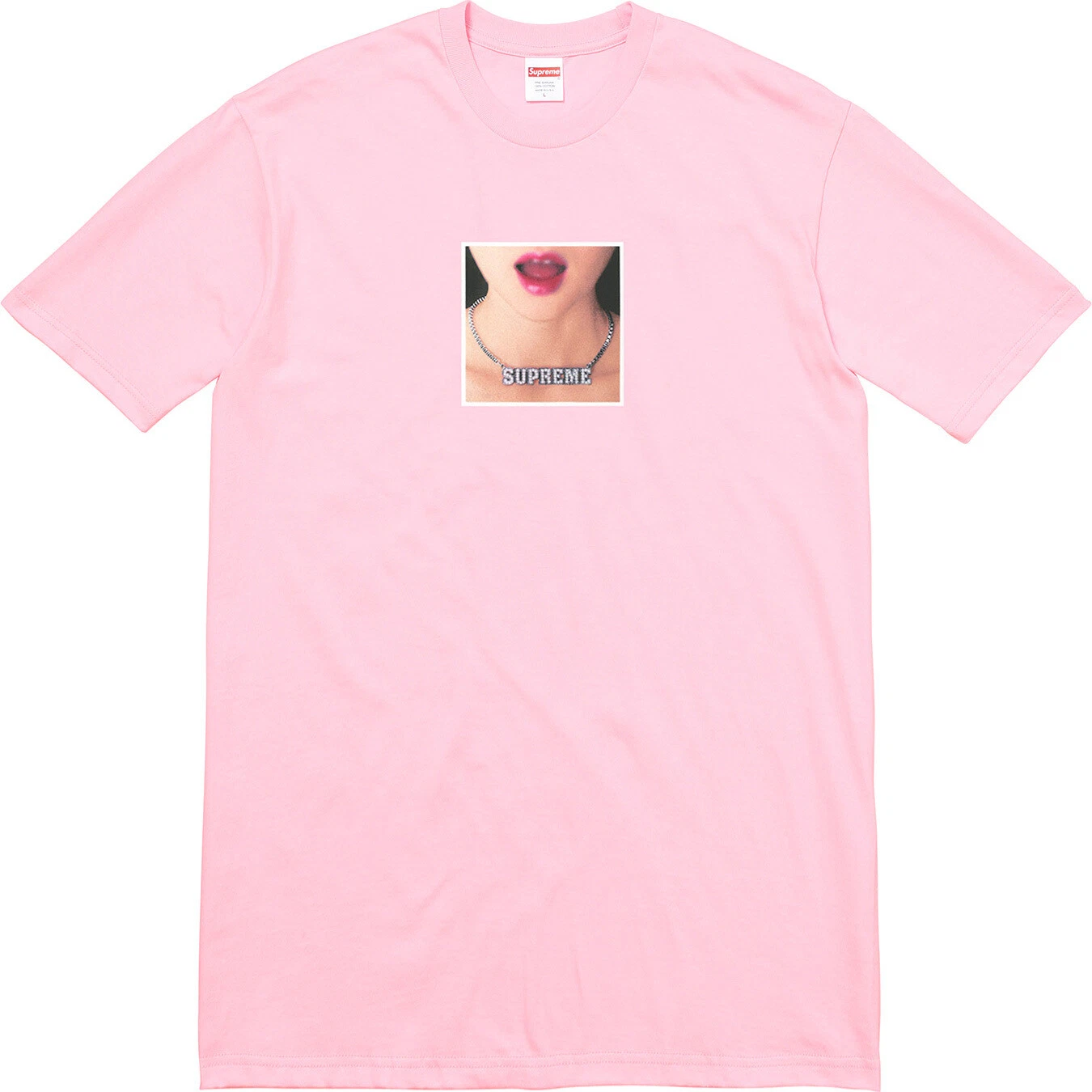 Supreme Collier Tee Cyan/Gris Bruyère/Marine/Blanc SS18 (SS18T25) Taille M XL