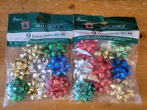 Teene Weenie Ornaments Tinsel Star Metallic Foil Flowers Garland Decorations - Picture 6 of 7