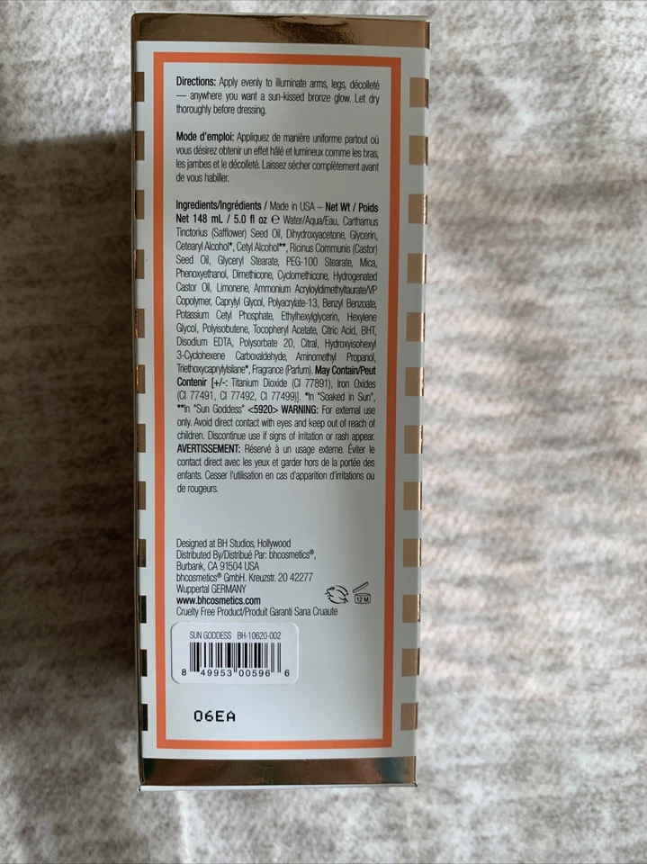 Sujetador Cosmetics Illuminate de Ashley Tisdale Bronceador Corporal Diosa del Sol Nuevo en Caja Foto 3 de 4