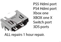 PS5 Hdmi port Repair , 2 hours most. same day!