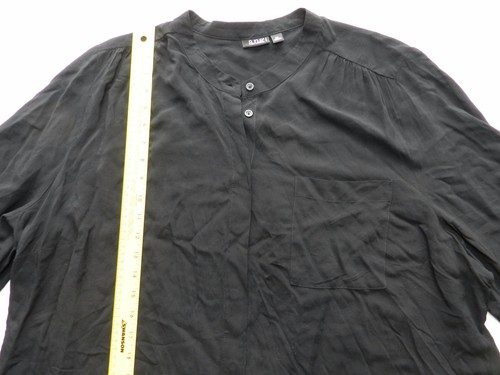 Women's shirt A.N.A size 3X 24 26 black button down long sleeve blouse NEW aa68 - Picture 7 of 7