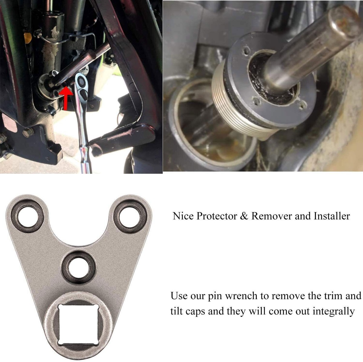 115225FS Trim Tilt Seals & MT0006 Pin Wrench For Yamaha Honda