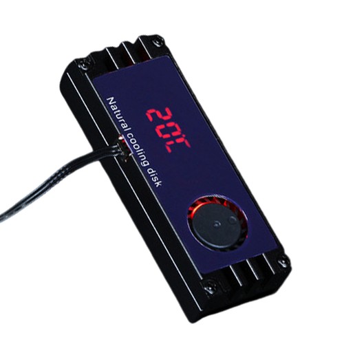 Affichage numérique OLED M2 SSD dissipateur thermique refroidisseur température M.2 2280 NVME SSD solide - Photo 14/14