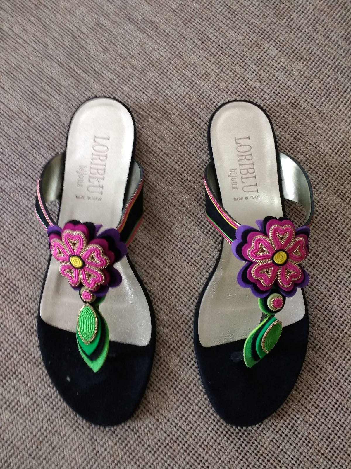 Loriazul para mujer Diapositiva Sandalias Negro EE. UU. 8.5 Loriazul para mujer Diapositiva Sandalias Negro EE. UU. 8.5