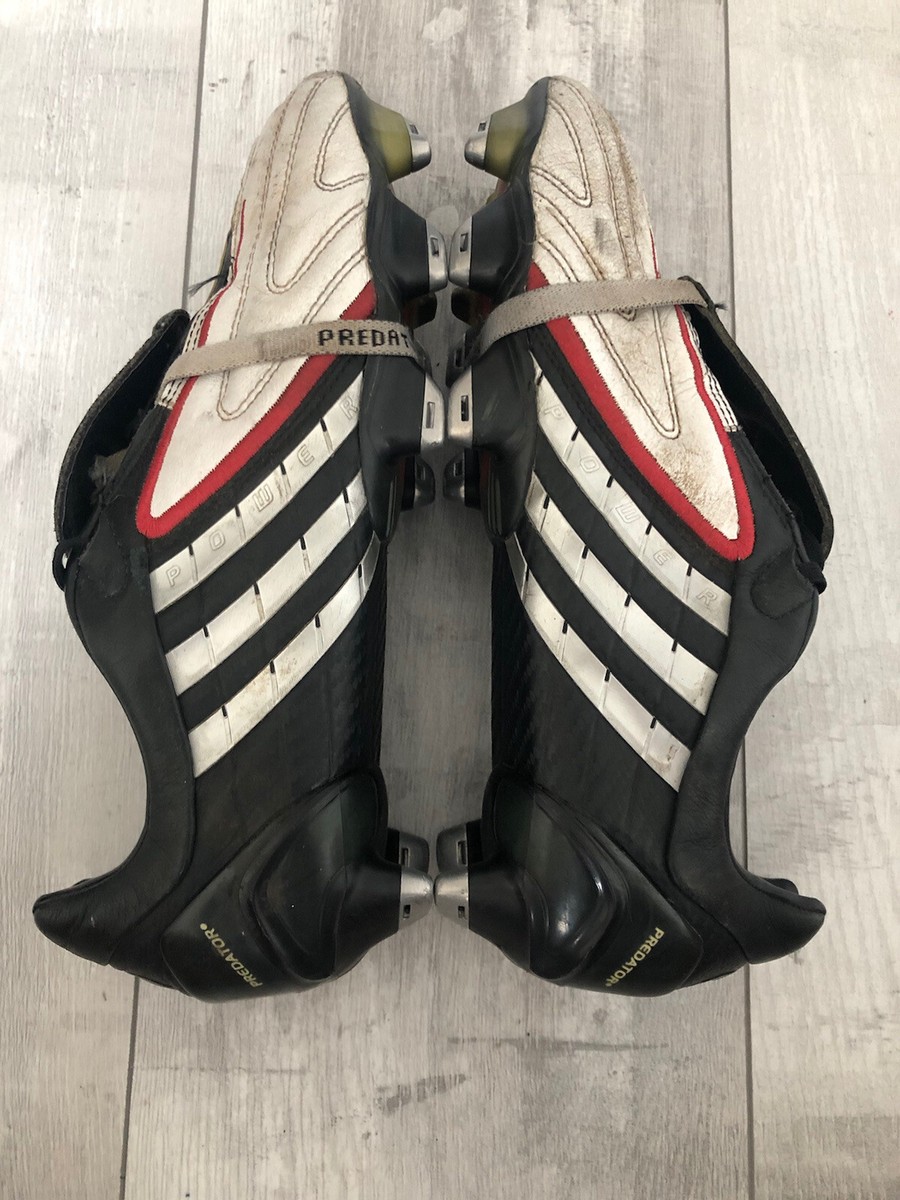 US VIP NO.2 プレミア価格 Adidas Predator Powerswerve TRX SG White Leather Football Boots