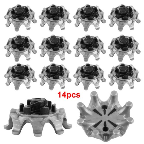 14pcs/28pcs/56pcs Gray Black Golf Shoe Spikes Small Metal Thread Spikes Cleats - Picture 13 of 13