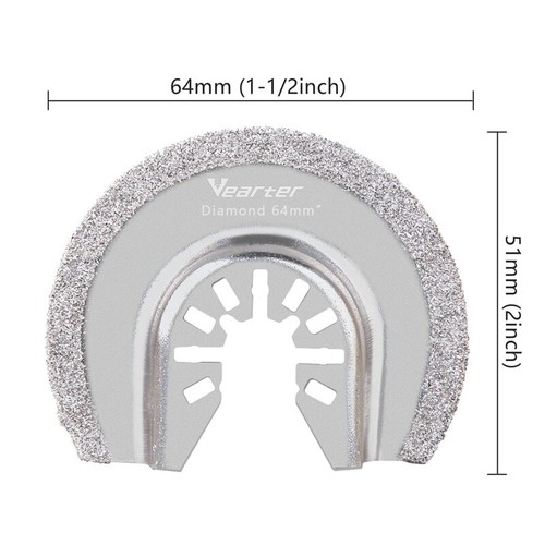 Vearter Oscillating Tool Blade for Grout Removal Removing Tile Morar Semi Circle - Picture 2 of 13