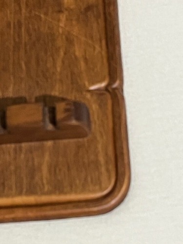 Vintage 80er Jahre Holz 64 Souvenir Sammler Löffelständer Weizen Design Wandaufsteller - Bild 9 von 10