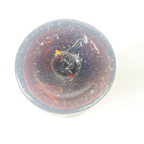 Vintage Pilgrim Glass Amber Dimpled Tumbler Air Bubbles - Picture 5 of 5