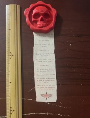 Purity Seal (Red, PLA)(Paper Included)(Custom Orders)