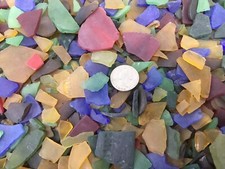 5 Pounds Mixed Tumbled Glass