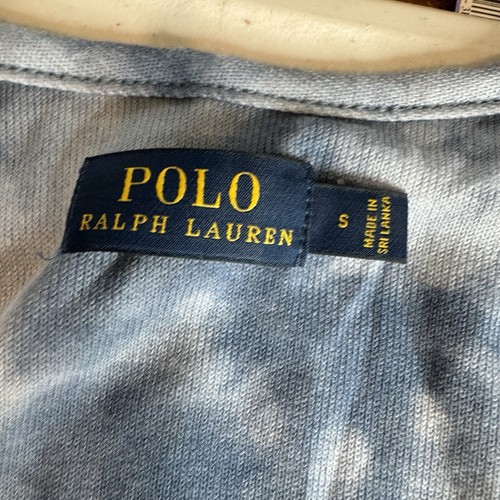 NWOT Polo Ralph Lauren Women's S Blue Tie Dye Sleeveless Lightweight 3" Romper - Picture 6 of 7