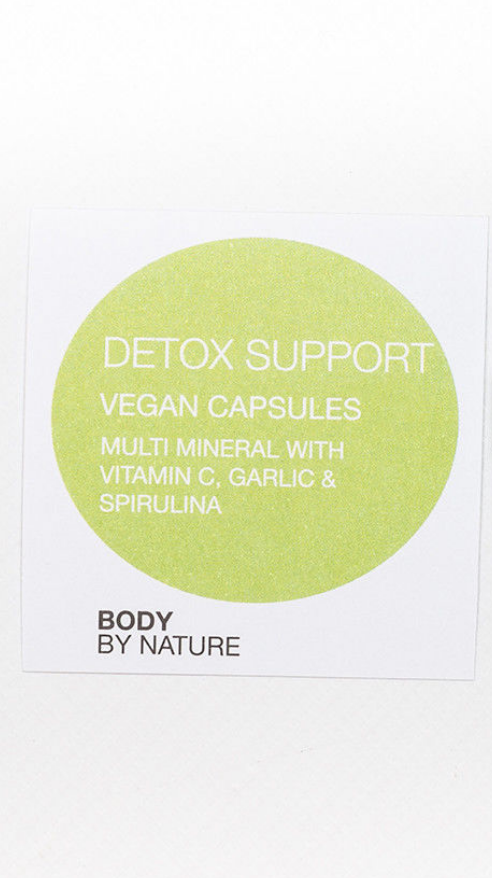 Detox supplements,Spirulina 200mg,Garlic 200mg,Vitamin C 200mg,Manganese & Zinc