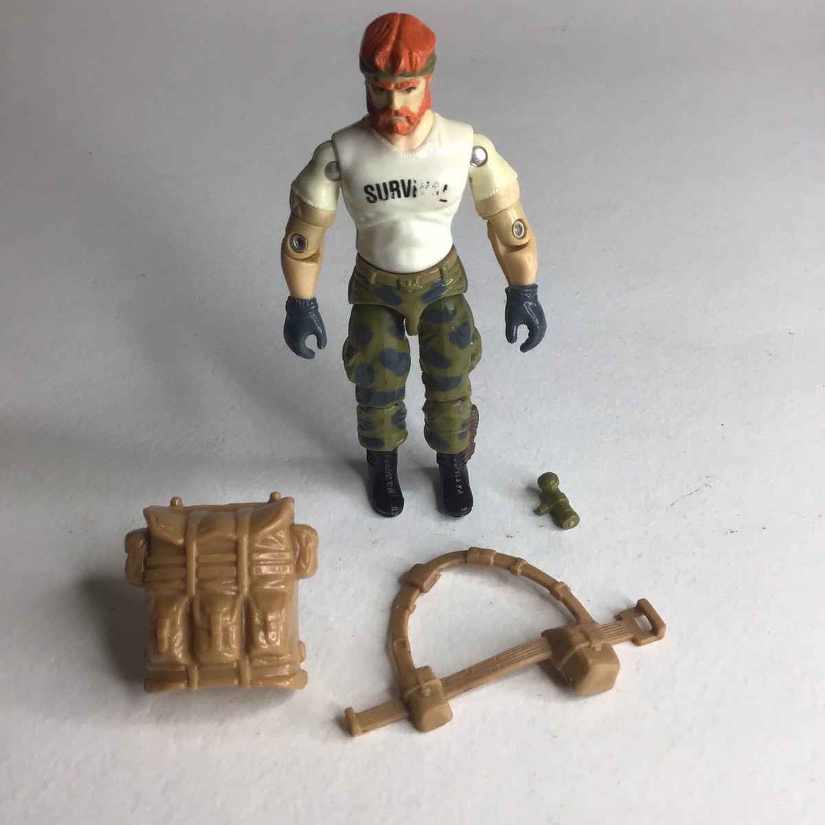 Outback V1 GI JOE Vintage 3.75” ARAH 1987 W/ Backpack, Strap