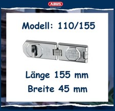 ABUS Panzerüberfalle 110/155 Länge 155 mm Breite 45 mm verzinkt für Ecklösungen