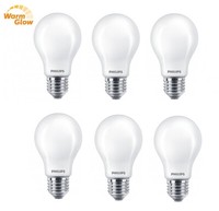 6X Philips Led Lampe Birne E27 Dimmbar 5W = 40W Warm Glow Eek:F (Spektrum A-G)
