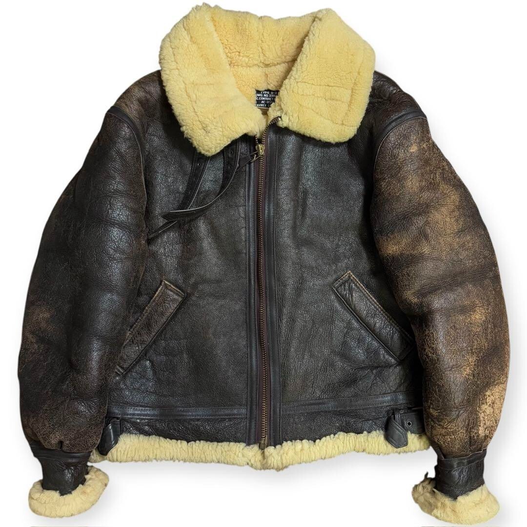 AVIREX　type b-3 AVIREX Type B-3 Men's flight jacket brown size 42 | eBay
