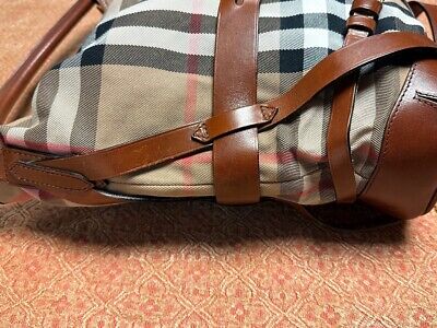 Burberry Bridle Whipstitch House Check bag | eBay Burberry Bridle Whipstitch House Check bag | eBay