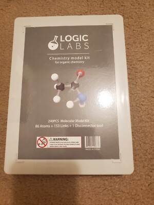 LOGIC LABS Organic Chemistry Molecular Model Kit 86 Atoms 