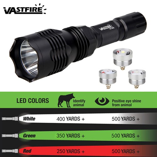 20000Lm Rot + Grün + Weiß Gewehr Jagd Luftgewehr Taschenlampe Lichter Zielfernrohr Halterung Lampe USB - Bild 3 von 34
