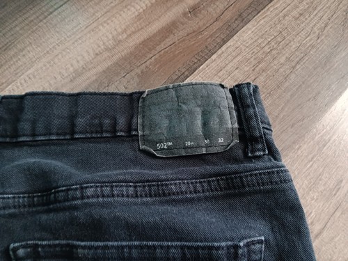 Levis boys 502 regular taper Size 20H 38X32 (actual SZ 35X29) black worn jeans - Picture 11 of 18