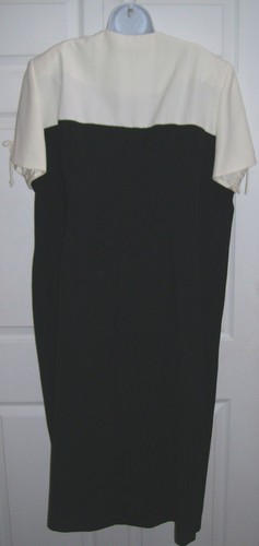 S.L. Fashions Petites Women's Summer Dress 24 WP Long Black & White New - Picture 11 of 12