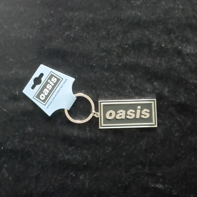 OASIS - LOGO   METAL KEYCHAIN  OFFICIAL BAND MERCH