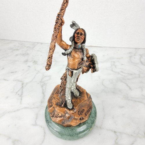 Native American Legends Sculpture "Clan Leader" C. A. Pardell 1997 1236/1600 - Picture 5 of 5