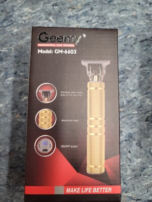 Professional hair trimmer Rechargeable Cordless Gemmy Gold Color