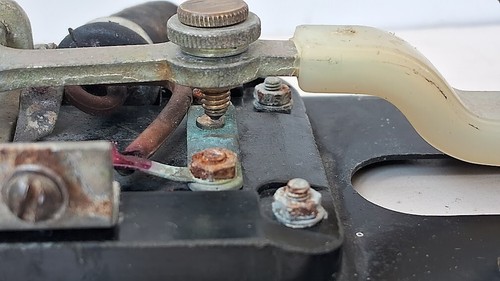 Rzadki vintage wojskowy telegraf klucz Morse RBM stacja radiowa rosyjska II wojna światowa ZSRR LATA 50. - Zdjęcie 16 z 20