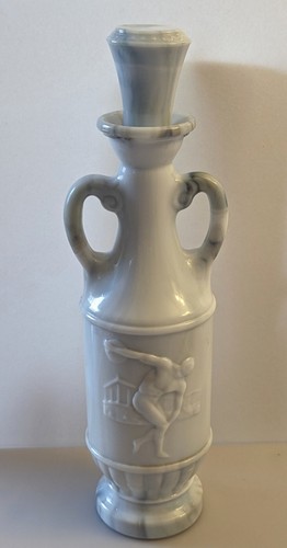 Vintage Jim Beam Slag Glass Decanter Discus Thrower McGill Canadian Whiskey 1971 - Picture 3 of 21