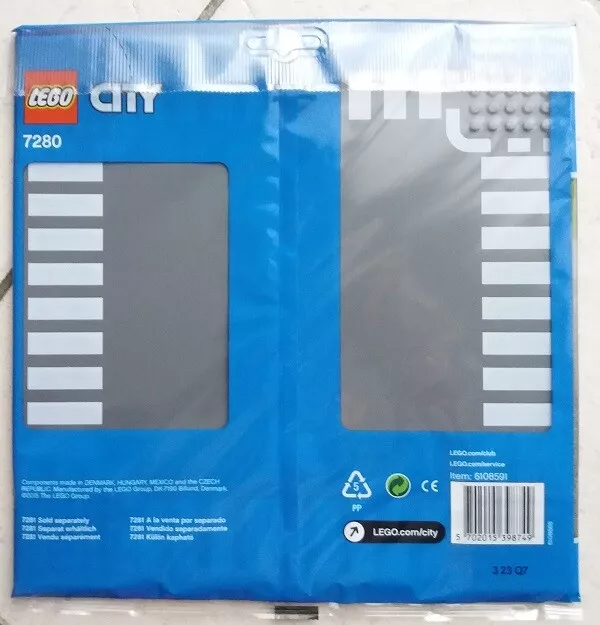 Route droite et carrefour Lego City 7280 LE7280 Lego / Duplo