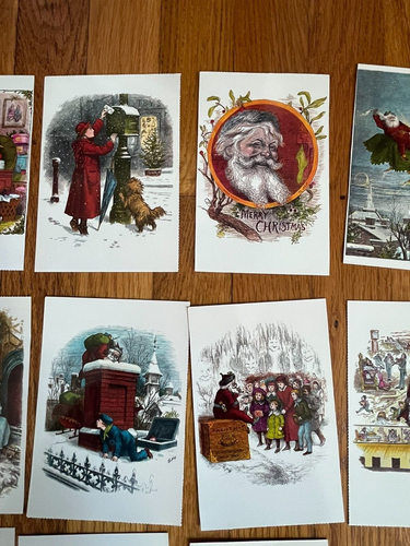 24 CARTOLINE NATALE THOMAS NAST DOVER PUBBLICAZIONI 1985 EC - Foto 4 di 12