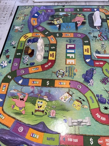 SpongeBob Squarepants Game of Life Gently Used *99% complete* Missing Mr. Crab - Picture 3 of 8