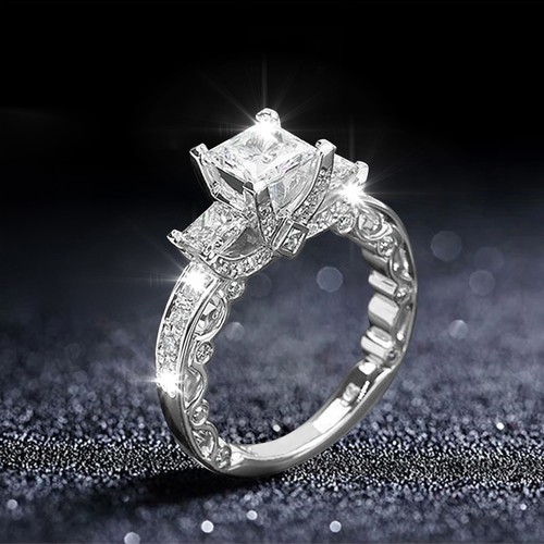 Diamond Ring Popular Exquisite Ring Simple Fashion Jewelry Popular Accessories - Picture 11 of 32