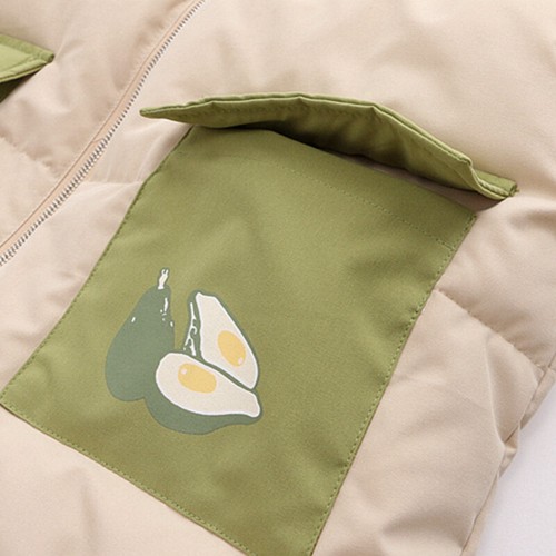 Girl Quilted Jacket Puffer Coat Japanese Kawaii Hoodie Padded Outerwear Warm - Picture 10 of 14
