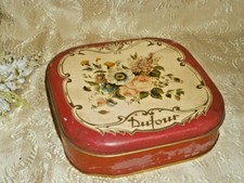 VINTAGE SCATOLA CARAMELLE DUFOUR  CM 19X19 