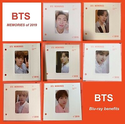 BTS Memories 2019 Blu-ray Photocard V Jungkook JIMIN SUGA RM J-Hope JIN  Official