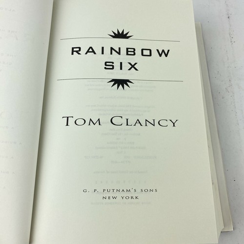 Tom Clancy Rainbow Six Book With Dust Jacket - Picture 3 of 5