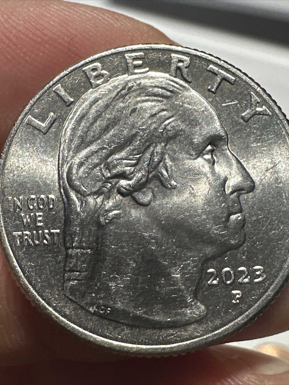 2023 eleanor roosevelt quarter errors, Off Center, “LIBERTY” Lands On