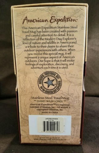 American Expedition Stainless Mug/ Largemouth Bass New - Picture 2 of 6