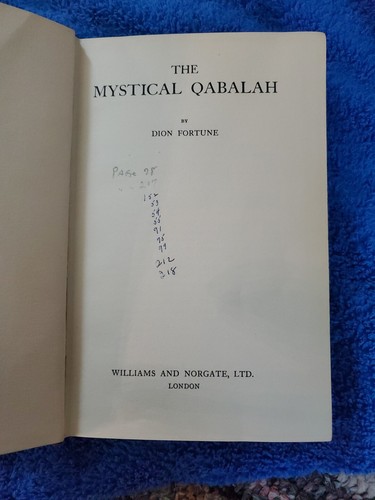 1935 First Edition The Mystical Qabalah Dion Fortune William & Norgate LTD. - Picture 8 of 10