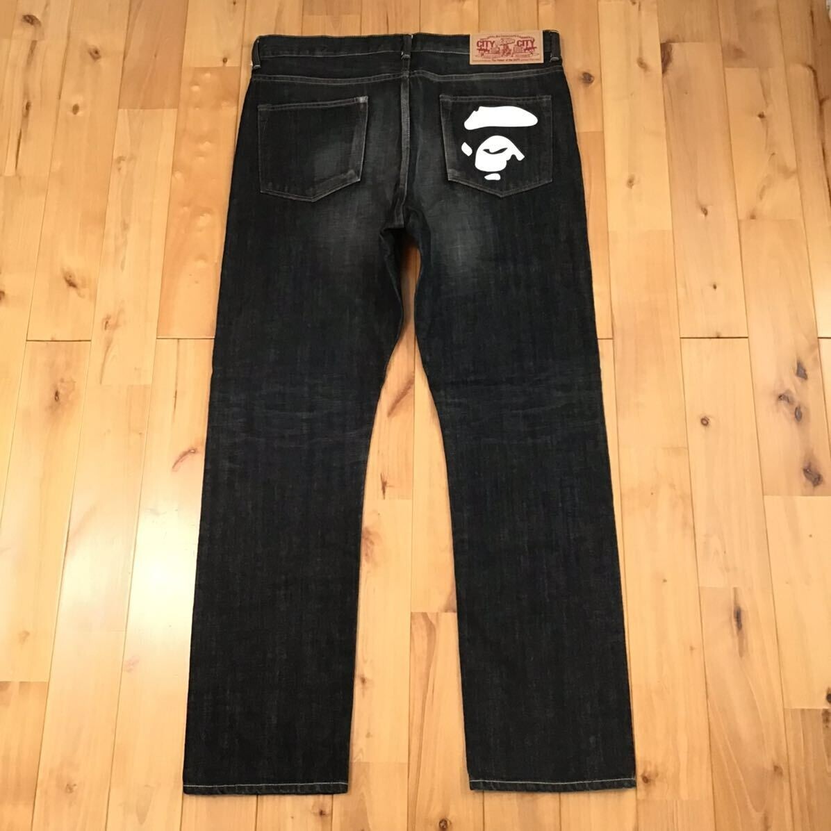 パンツ old A BATHING APE Type2 Damage Denim RARE Vintage A BATHING APE Damaged 1999 Type-02 Distressed