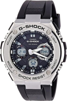 Casio Men's Watch G-Shock Analog-Digital Dial Dive Black Strap GSTS110-1A