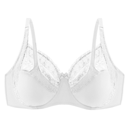 Sheer Full Coverage Non Padded Underwire Minimizer Bra Size 36-46 E Lace Women - Picture 29 of 30