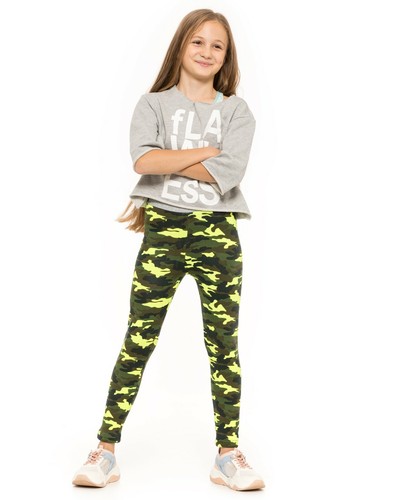 Girl's Warm Thick Fleece Lined Leggings Kids Uniqe Christmas Patterns Pants FS69 - Picture 41 of 93