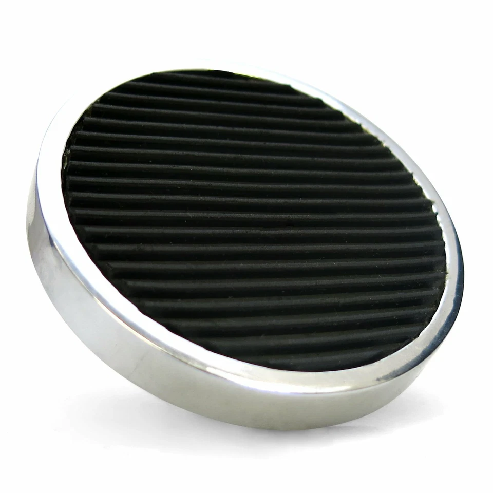 Round Billet Brake and Clutch Pedals american shifter ASCPEDAC004P muscle truck - Image 4 of 4