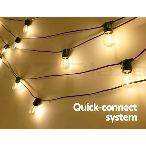 Jingle Jollys 14M-95M LED Festoon String Lights Christmas Outdoor Wedding Party - Picture 9 of 11